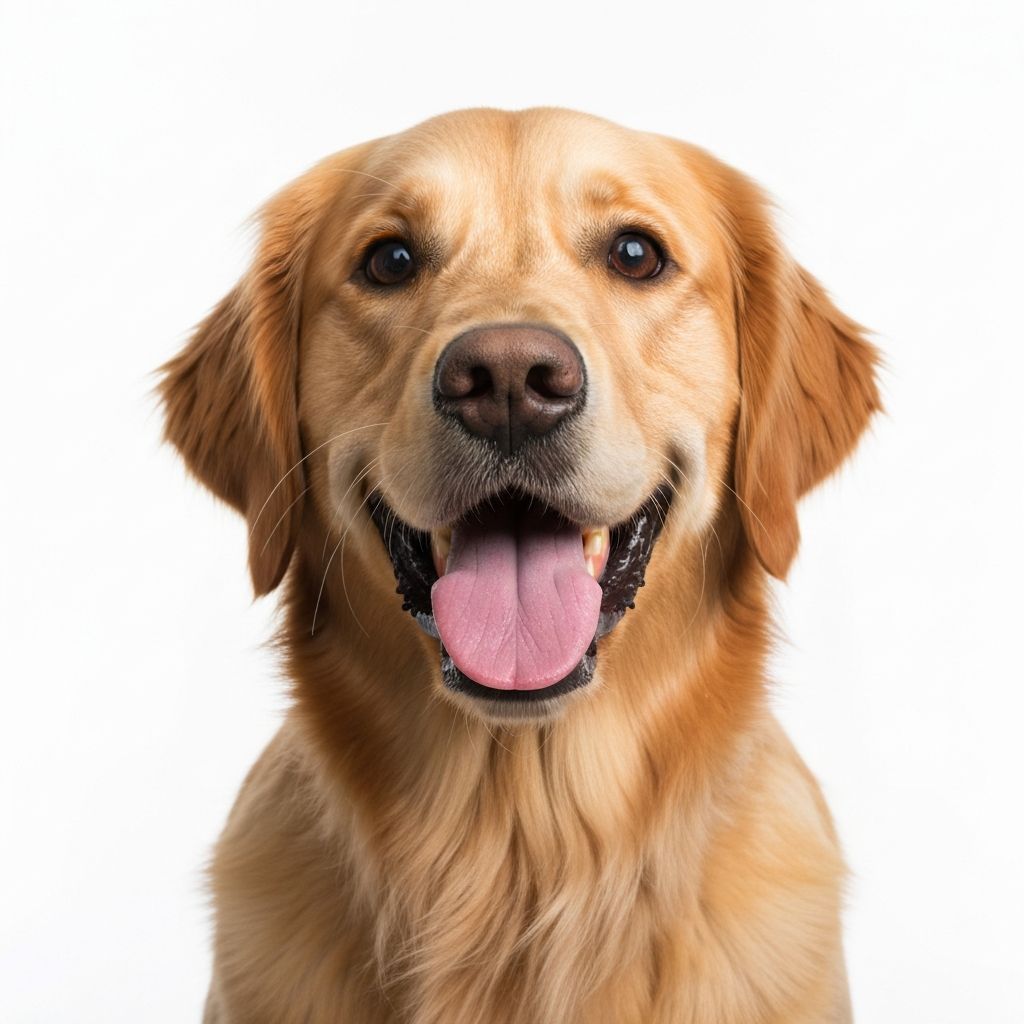Golden retriever feliz